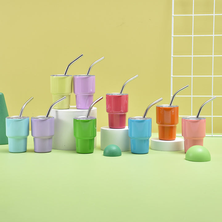 Unisex Isolert Drikkebecher med Rustfritt Stål Straw Skanto