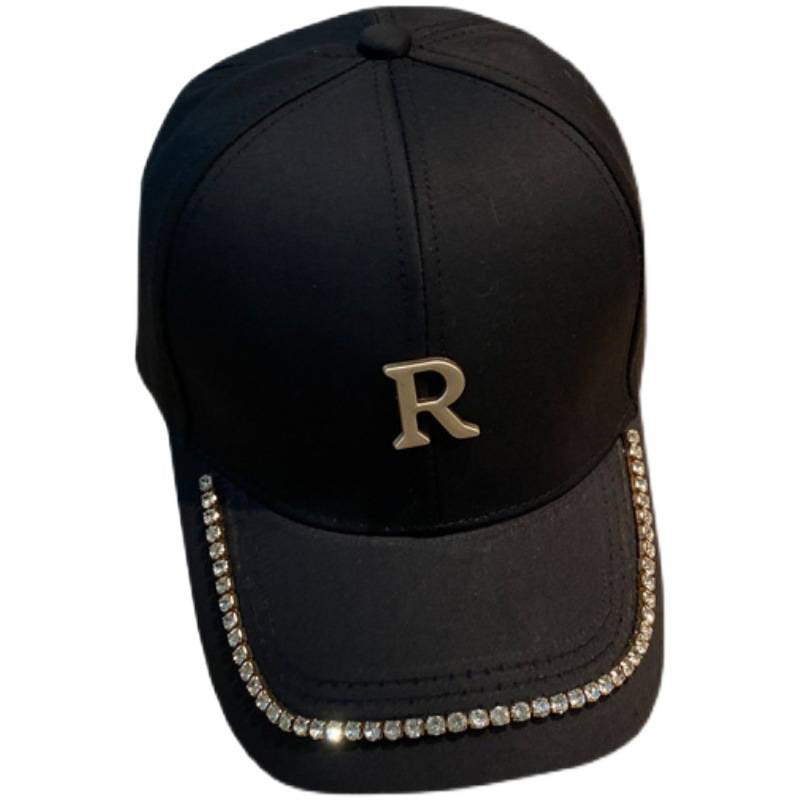 Kvinnelige Spiked Rhinestone Baseball Cap Skanto