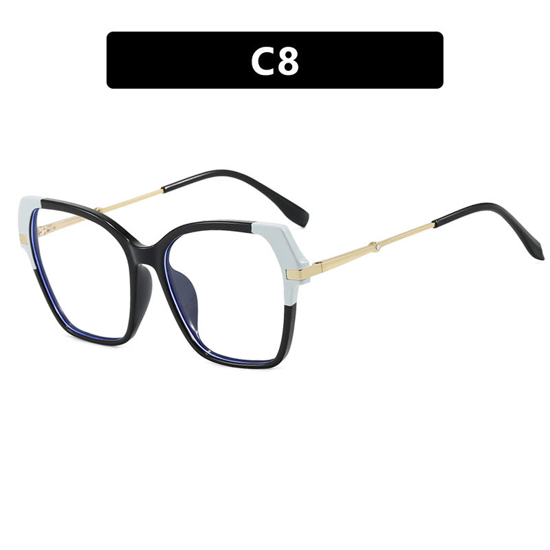 Dame kvadratisk solbrille med elegant metallramme og beskyttende UV-filter Skanto