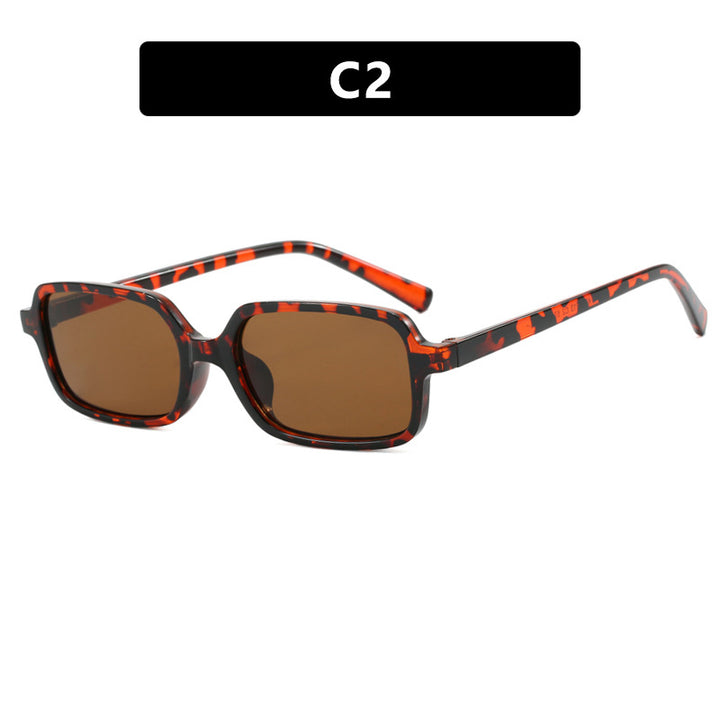 Dame kvadratisk solbrille med unikt, ekstravagant design og UV-beskyttelse Skanto