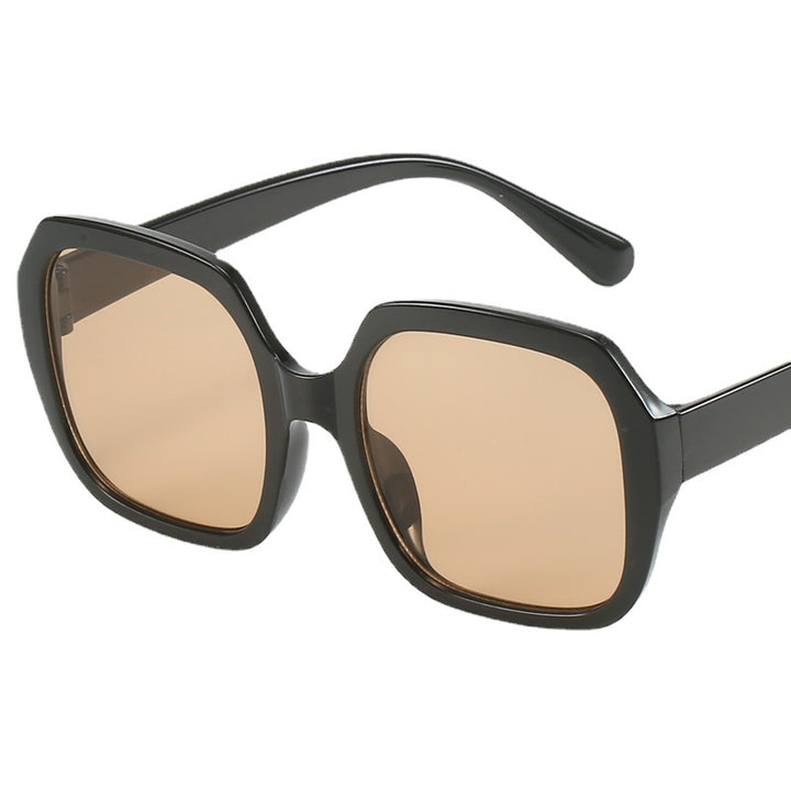 Dame Modisk Oversized-solbrille med ekstravagante leoparddetaljer Skanto