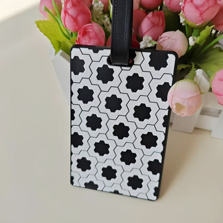 Unisex Retro Puzzle Piece Luggage Tag Skanto