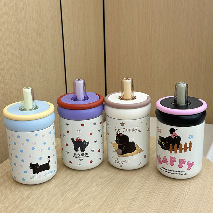 Dame-drikkeflaske med innovativt silikonlokk og lekent design Skanto