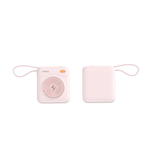 Kompakt Powerbank med integrert kabel og LED-skjerm Skanto