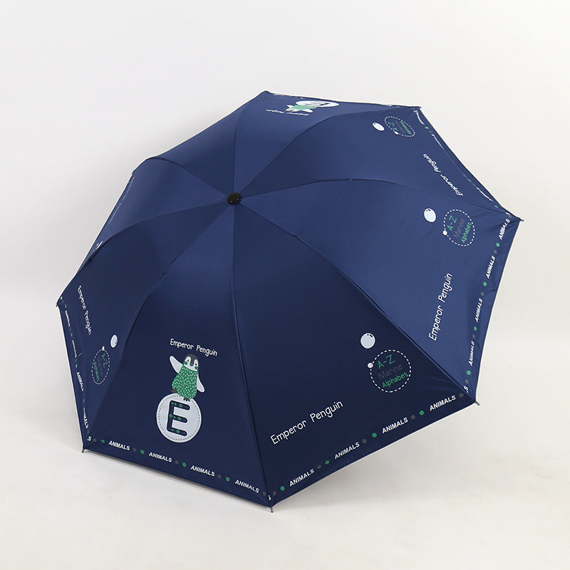 Kvinne Folding Paraply med Morsomt Dyre Design Skanto