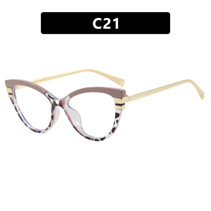 Damer Cat-Eye solbrille med elegante metallakenter Skanto