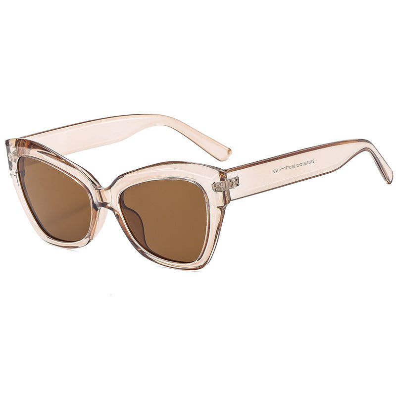 Dame Cat-Eye solbrille med eksklusiv skjoldpaddedesign Skanto