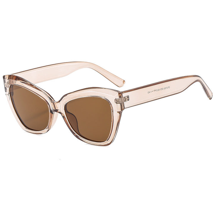 Dame Cat-Eye solbrille med eksklusiv skjoldpaddedesign Skanto