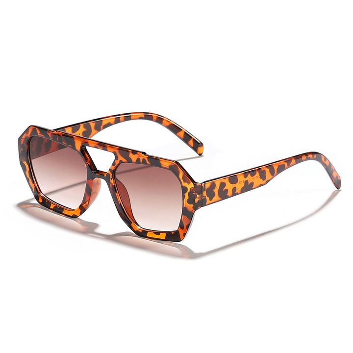 Dame moteriktig solbrille i eksklusiv oktagon-design Skanto