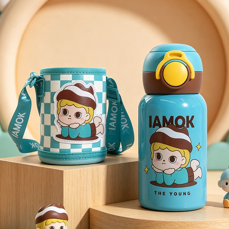 Damer termokanne med praktisk bæresnor og leken design Skanto