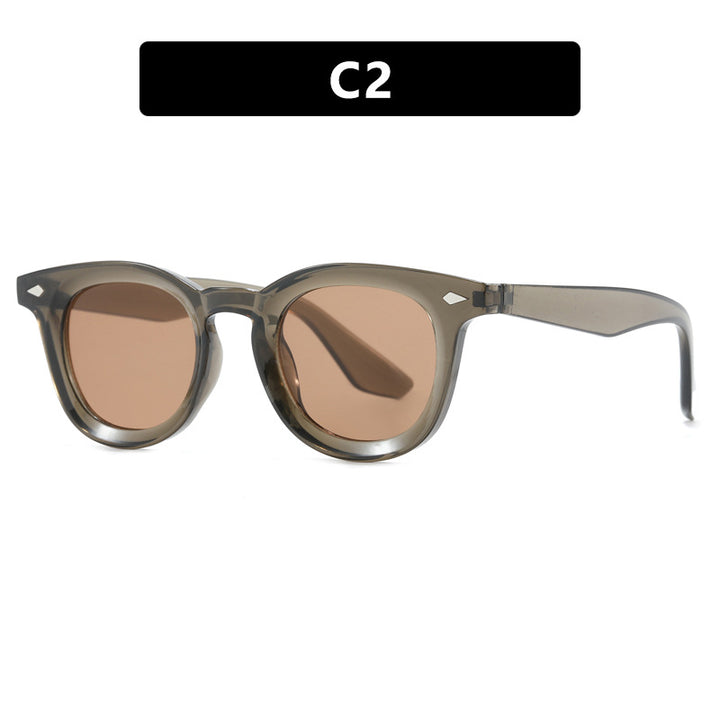 Damen modische Cat-Eye solbrille med transparent ramme Skanto