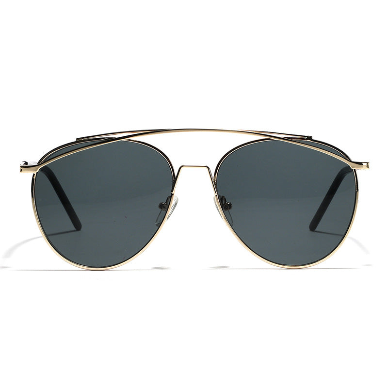 Dame Aviator Solbriller med elegant metallramme Skanto