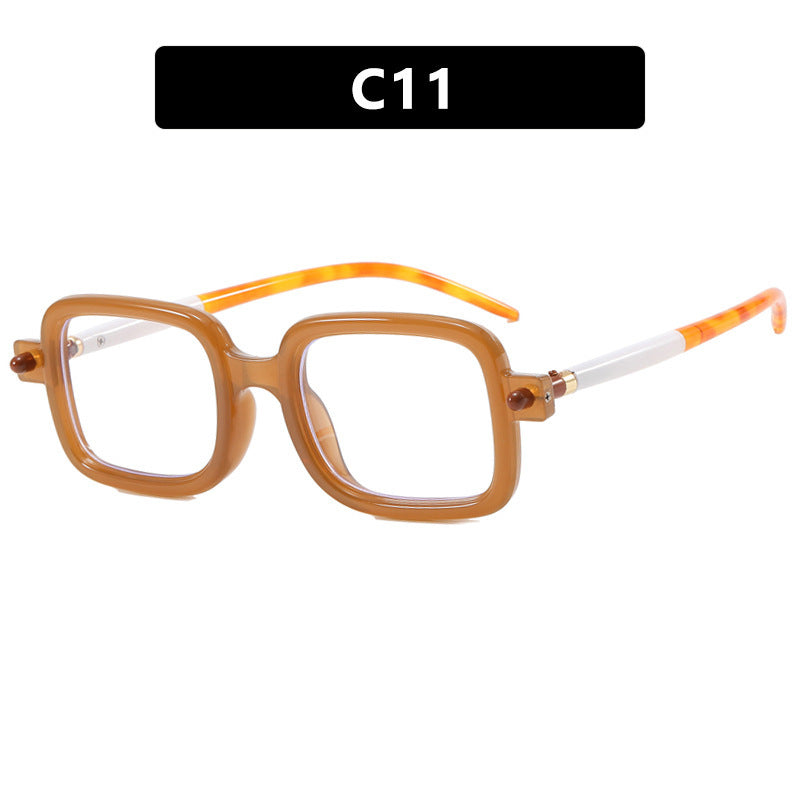 Dame firkantet solbrille med trendy ramme og komfortabel passform Skanto