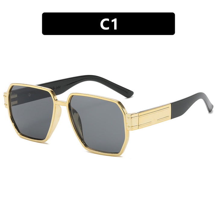 Damer elegant solbrille med markant geometrisk ramme Skanto