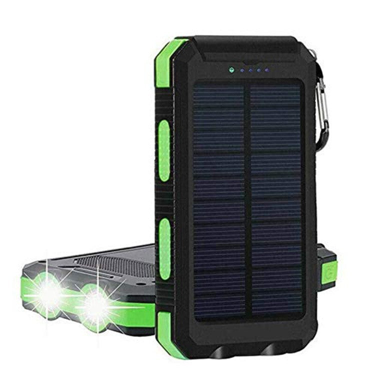 Solcelledet powerbank med integrerte LED-lamper og kompass Skanto