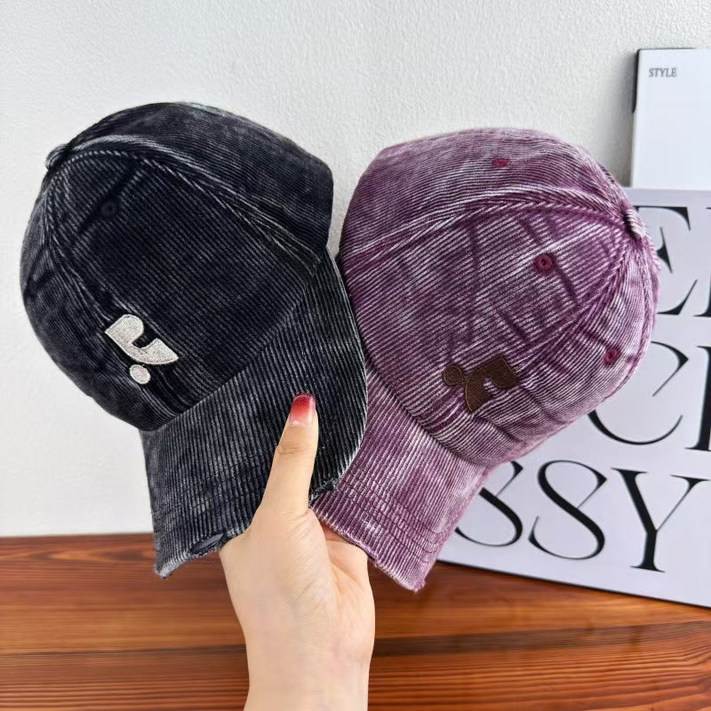 Kvinnenes fløyels teksturerte baseball cap Skanto
