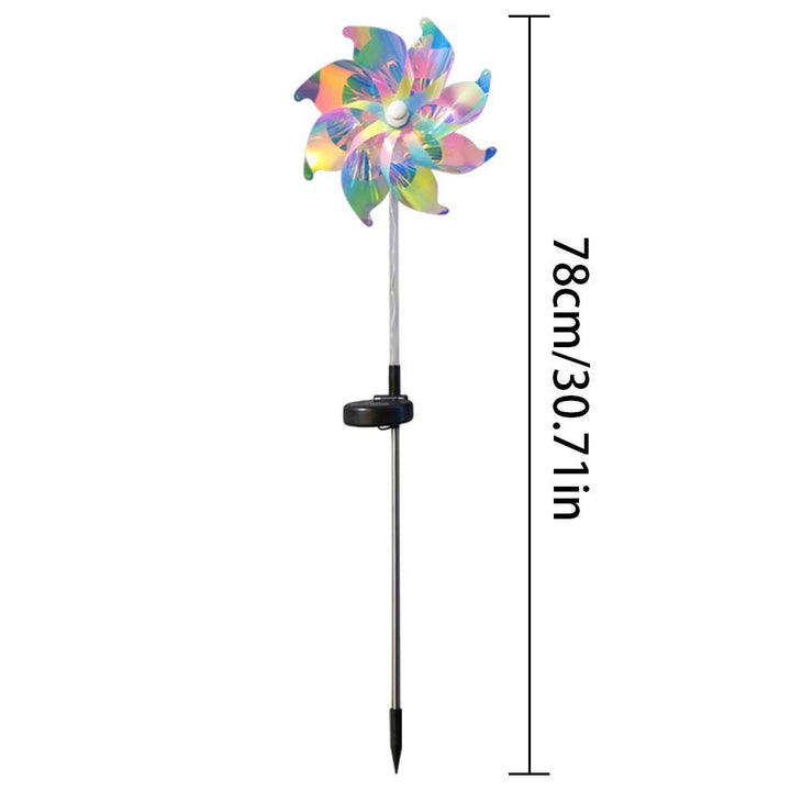 LED Solcelled Spinnende Propellervinduersti Stake Lys Skanto