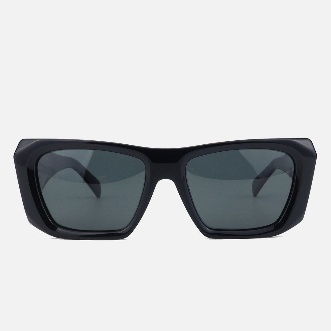 Dame oversized solbriller med unik, moderne ramme Skanto
