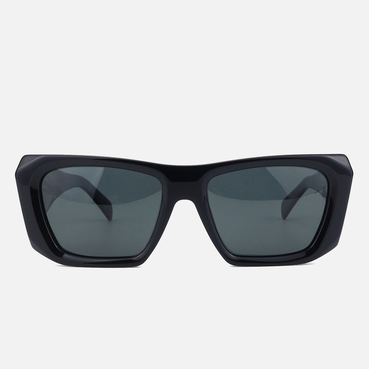 Dame oversized solbriller med unik, moderne ramme Skanto