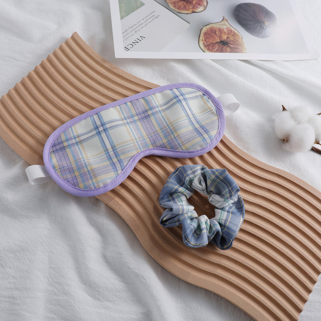 Unisex nan mykt polstret sovemaske med justerbart elastisk bånd Skanto