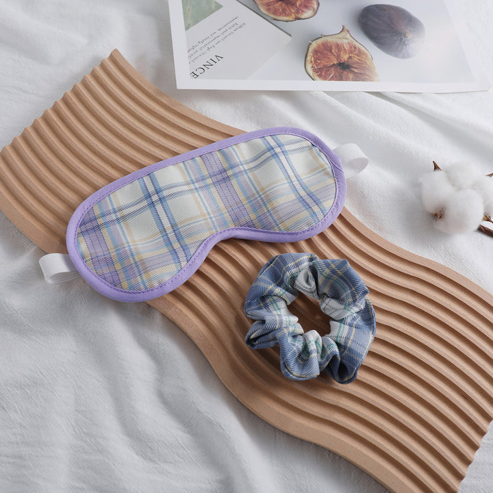 Unisex nan mykt polstret sovemaske med justerbart elastisk bånd Skanto