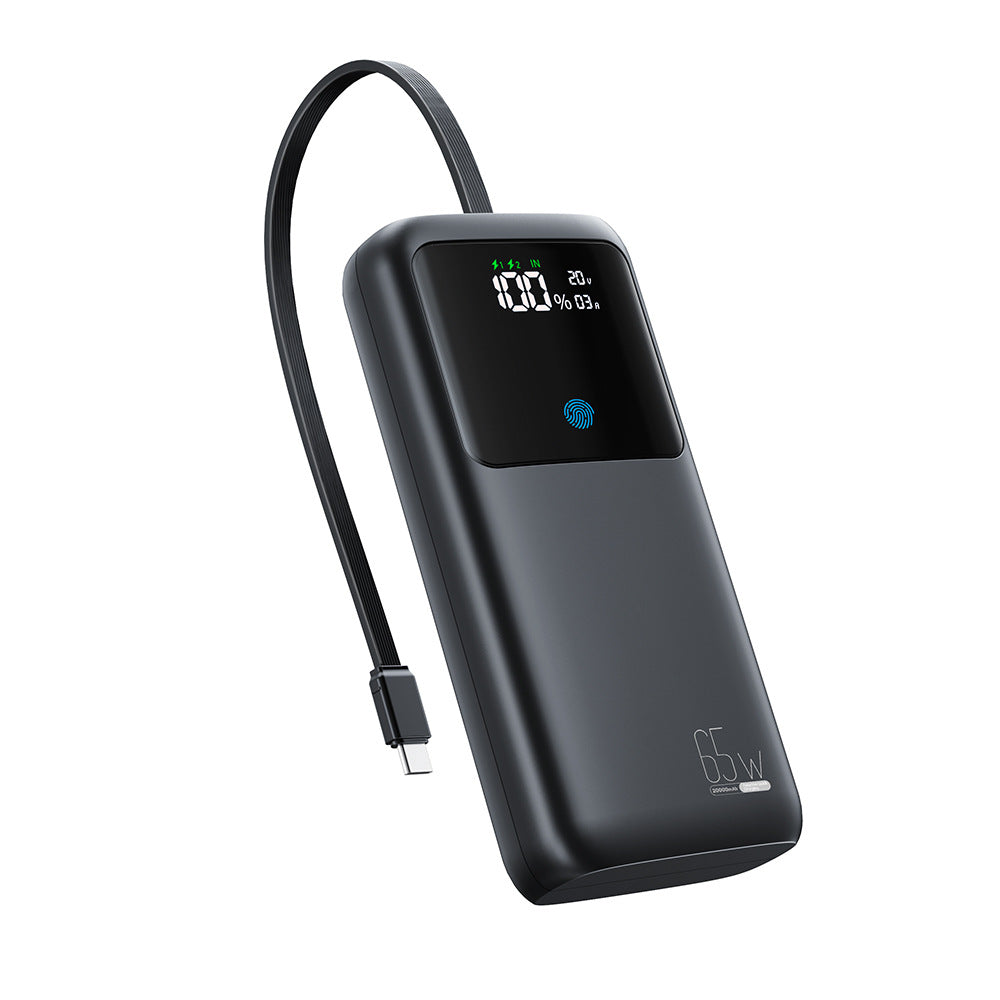 Powerbank med integrert LED-skjerm og hurtigladefunksjon Skanto