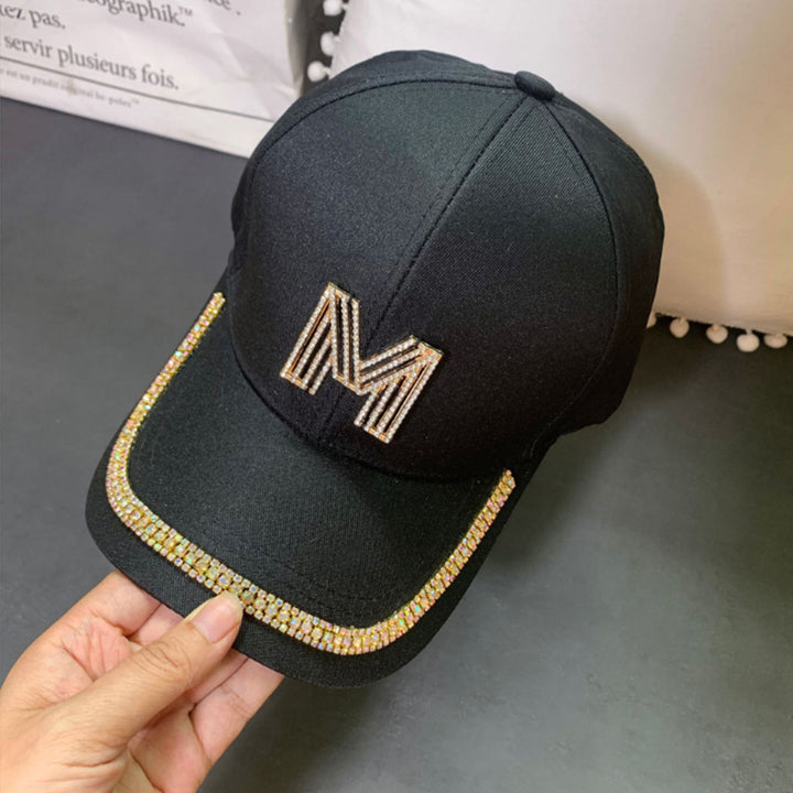 Kvinne Glitrende Pyntet Baseballcaps Skanto