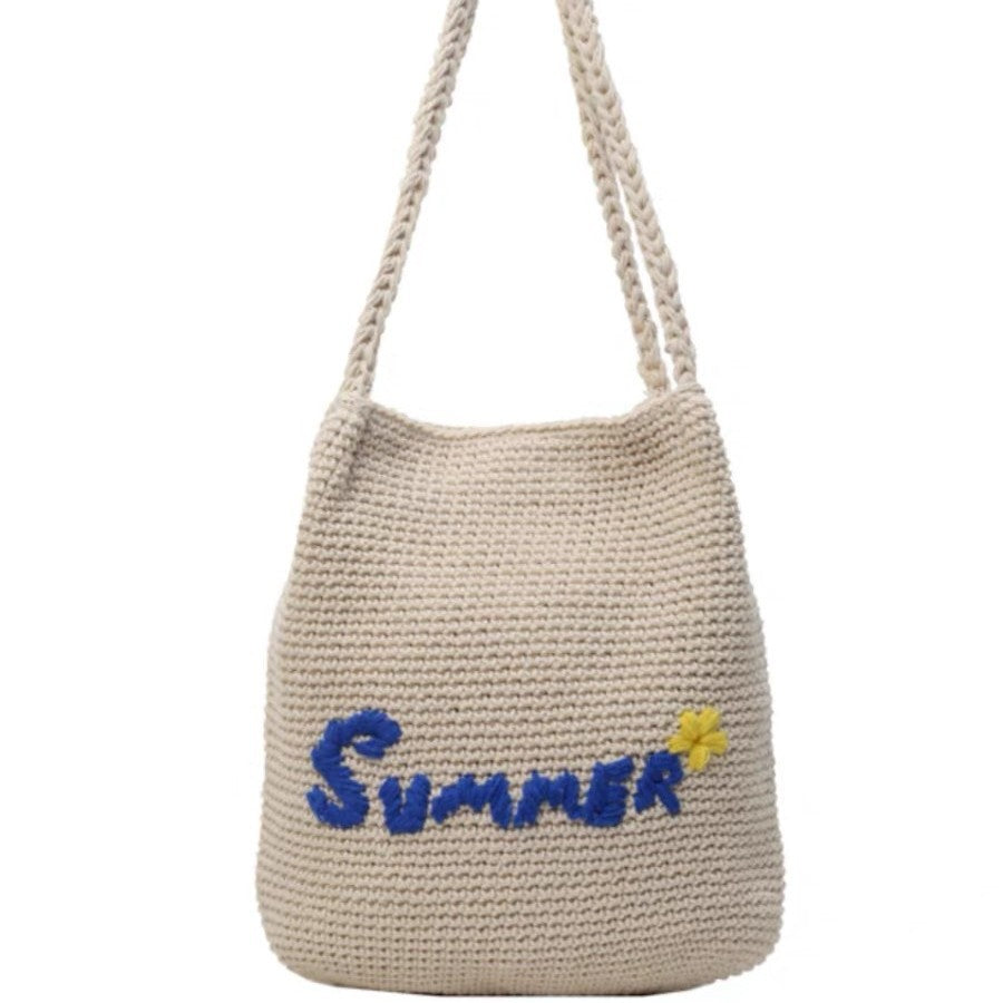 Makramee Posesekk med sommermotiv Skanto