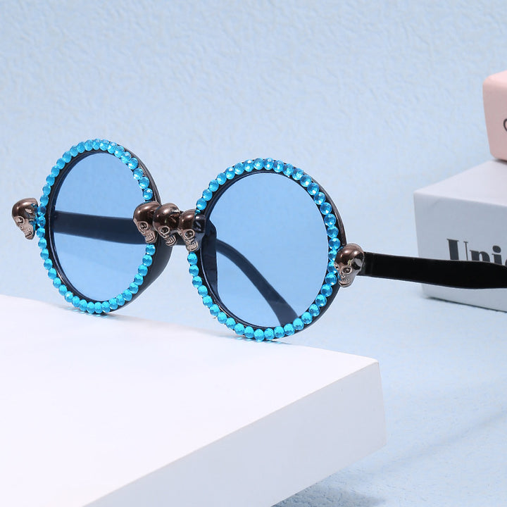 Dame Ekstravagant rund solbrille Skanto