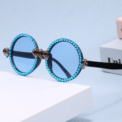 Dame Ekstravagant rund solbrille Skanto