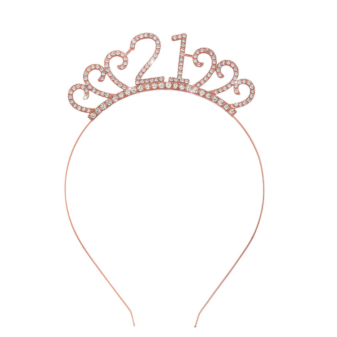 Dame Krystalltiara med personlig designet tallmotiv Skanto