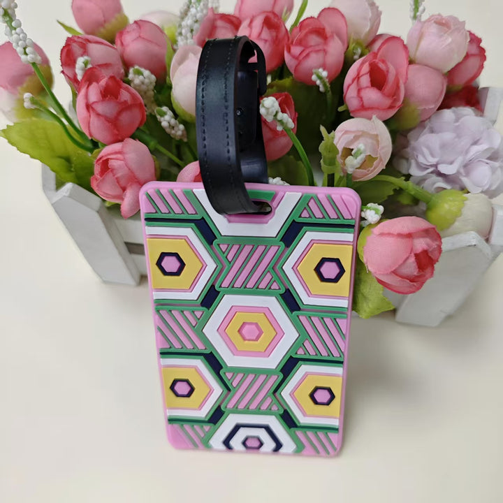 Unisex Geometric Pattern Luggage Identifier Skanto