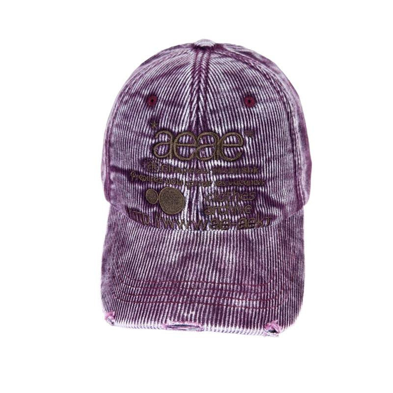 Kvinne's Slitt Cordfløyel Baseball Caps Skanto