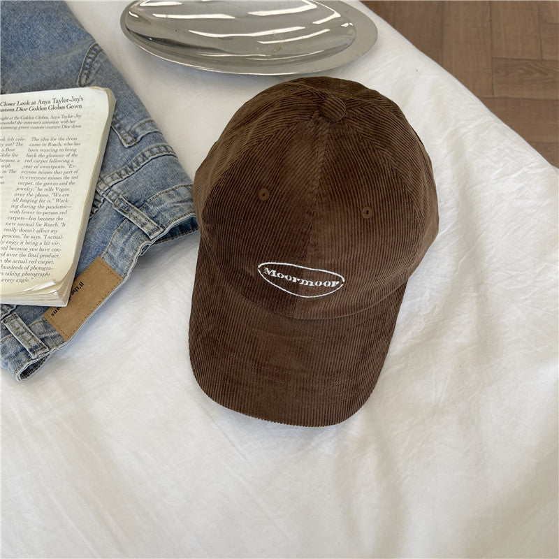 Kvinnens uformelle kordfløyels baseballcaps Skanto