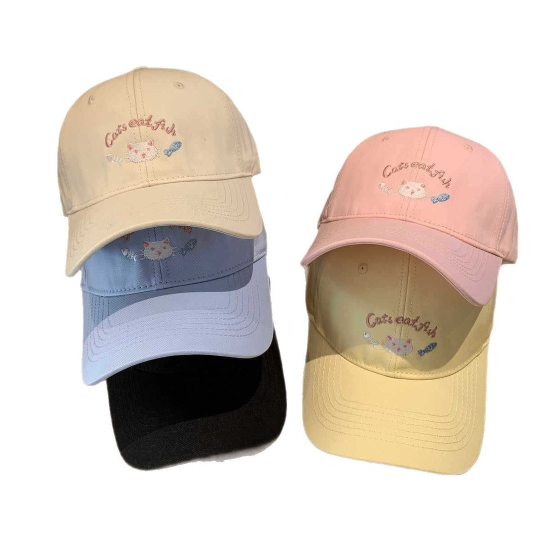 Kvinnebrodert katt-tema baseball cap Skanto