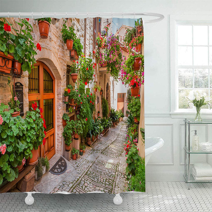 Blomstermotiv-inspirert dusjforheng Skanto