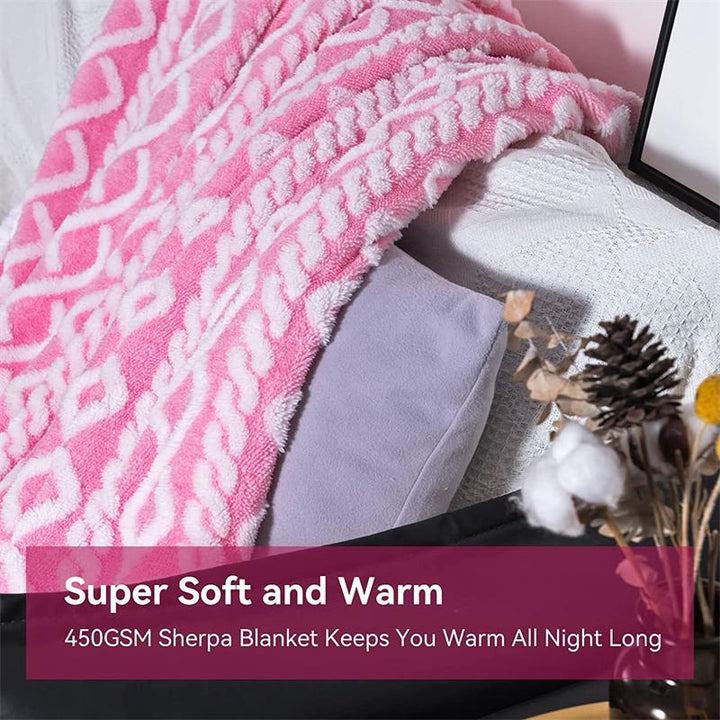 Dame Komfortabel og myk koseteppe med unik mønster Skanto