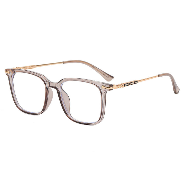 Dame moteriktig solbrille med elegant ramme og kontrasterende glass Skanto