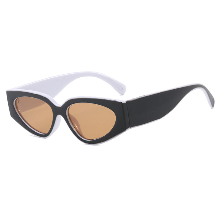 Dame Cat-Eye solbriller med ekstravagant design og beskyttende UV-filter Skanto