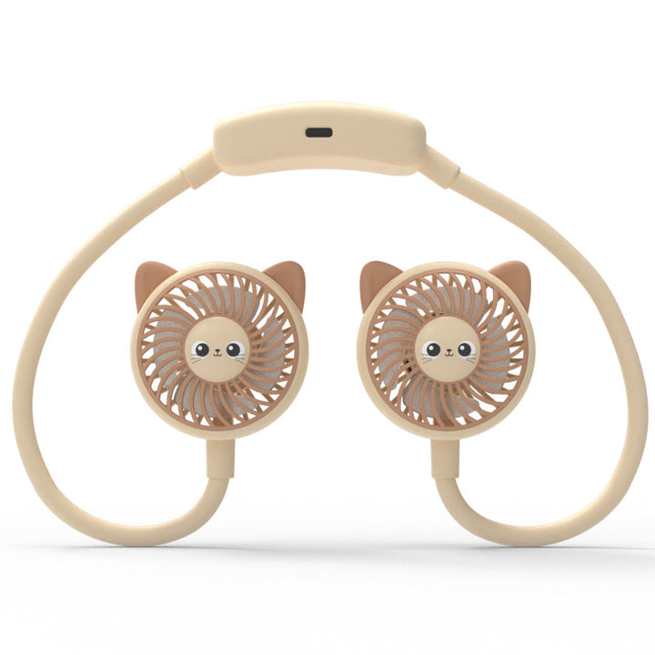 Unisex Bærbar Mini-vifteen med morsom panda-design Skanto