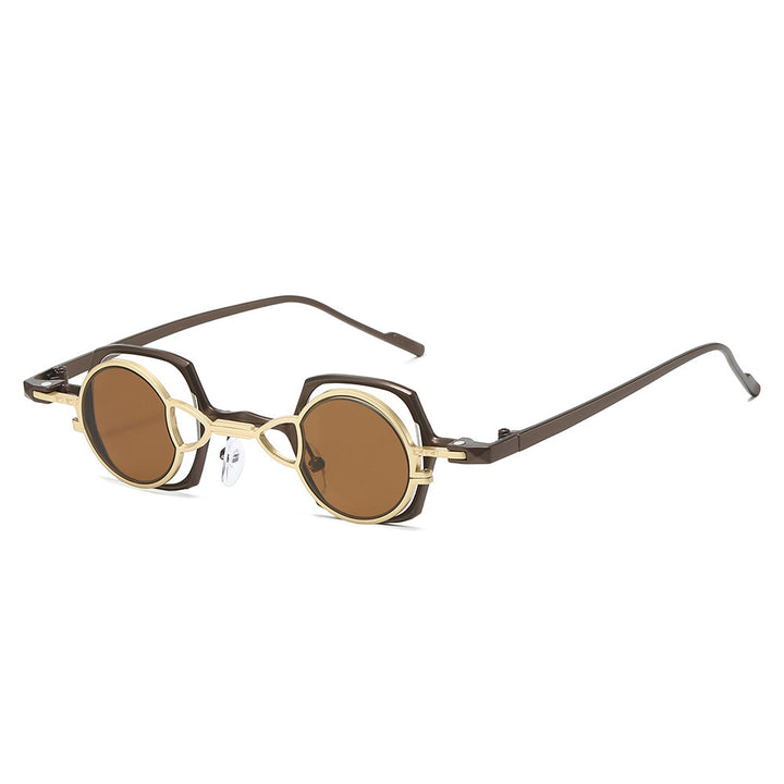 Dame moteriktig solbrille med unikt rammedesign Skanto