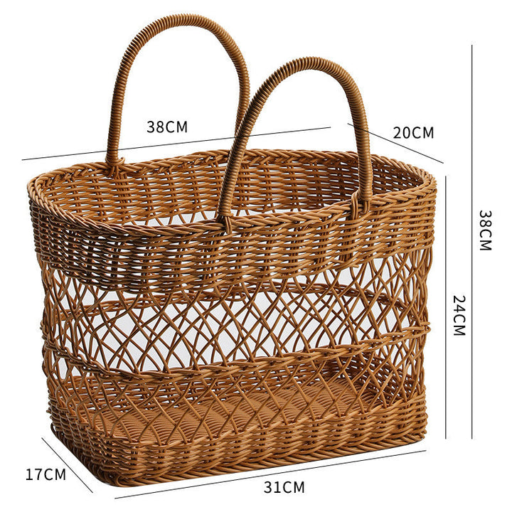 Håndlagd Vevd Marked Tote Skanto