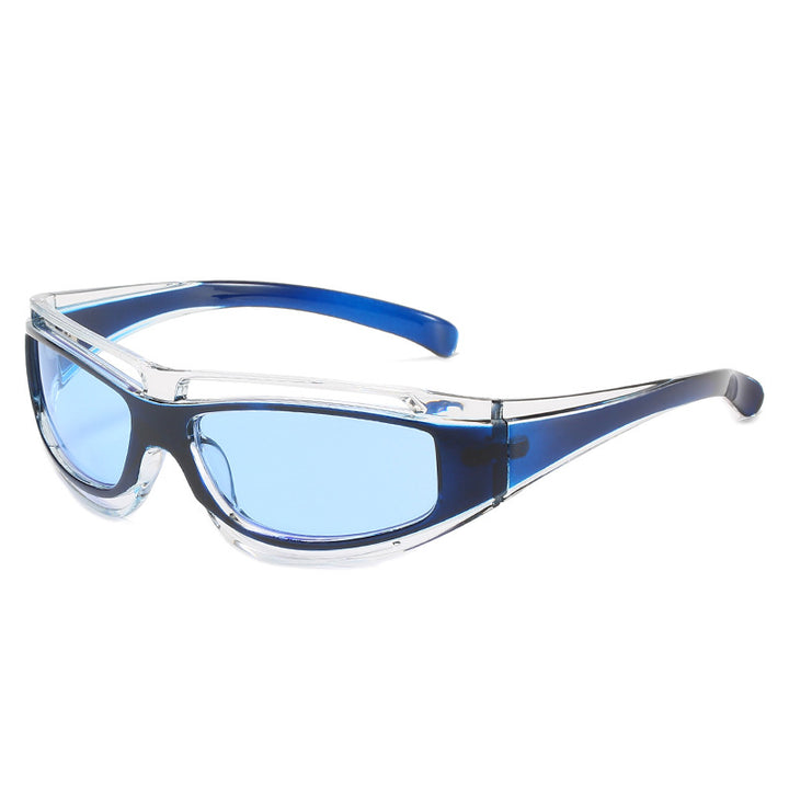 Dame sporty solbriller med aerodynamisk design og polariserte glass Skanto