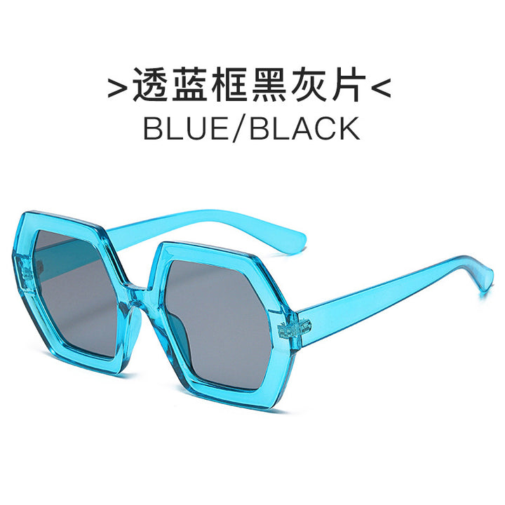 Dame ekstravagante heksagonal solbrille Skanto