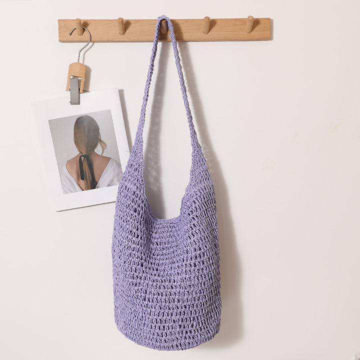 Håndlaget strikket bag Skanto