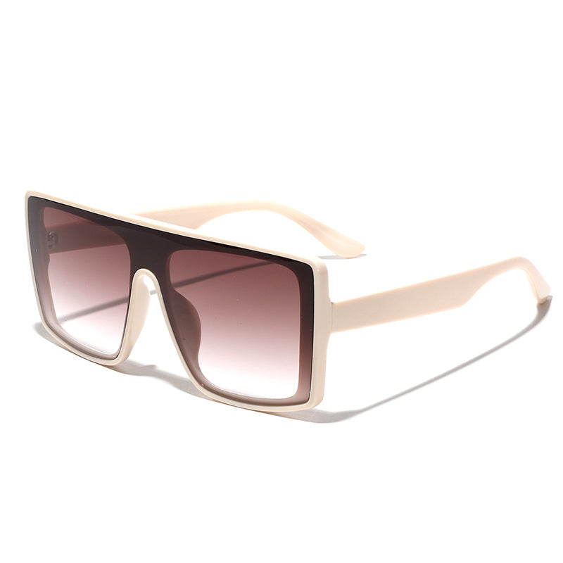 Dame oversized kvadratisk solbrille med luksuriøst skilpadde-design Skanto