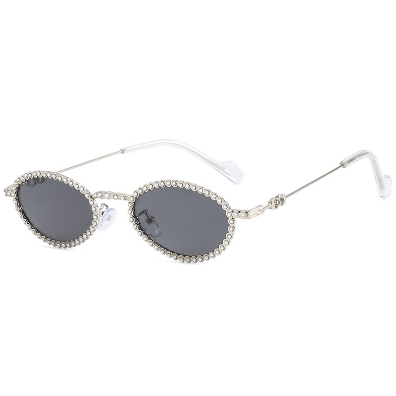 Dame eksentrisk solbriller med original ramme og moderne glass Skanto