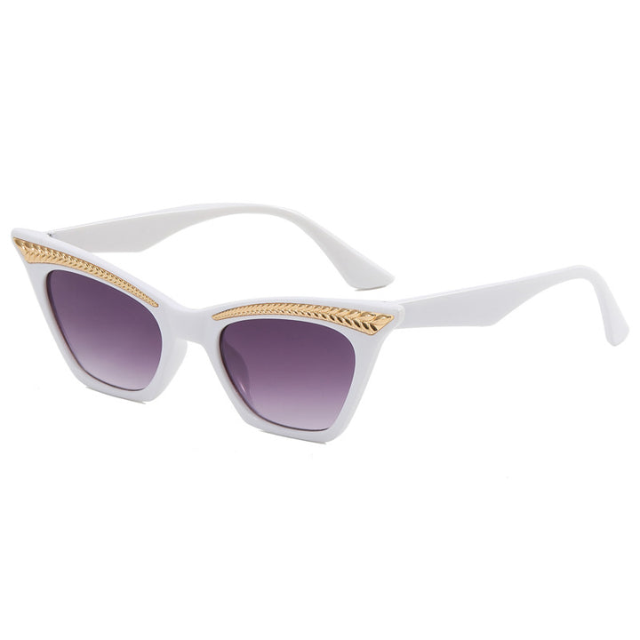 Dame Cat-Eye solbrille med luksuriøs detalj Skanto