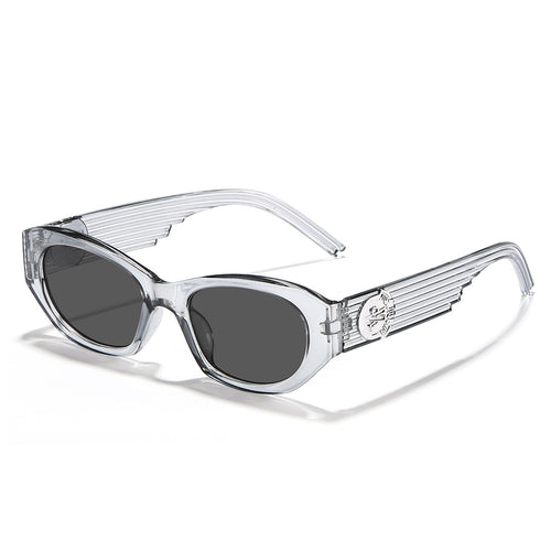 Dame Designer-solbrille i elegant transparent design Skanto