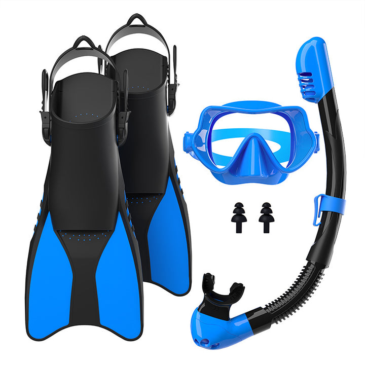 Snorkelsett med høykvalitets svømmerfinner og ergonomisk dykkemaske Skanto